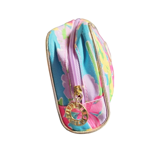 Lilly Pulitzer for Estee Lauder Spring 2013 Floral Pattern Cosmetics Bag 8"X5"X2 - Picture 6 of 10